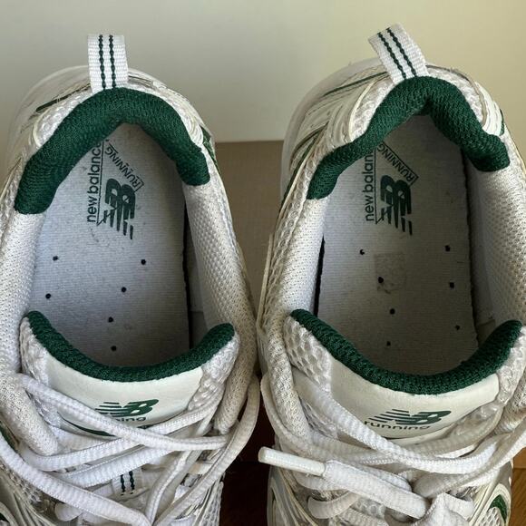 New Balance 530 Green/White/Silver Sneakers- Sz 5.5 Y- W 7 - Picture 7 of 14